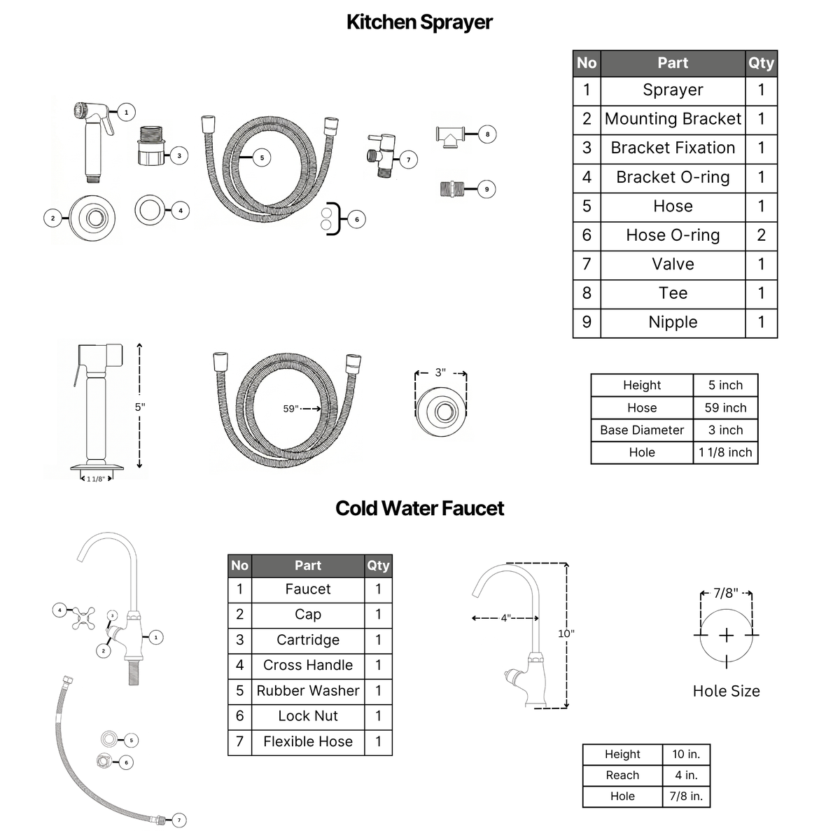 Unlacquered Brass Bridge Faucet with Cross Handles - Finsbury