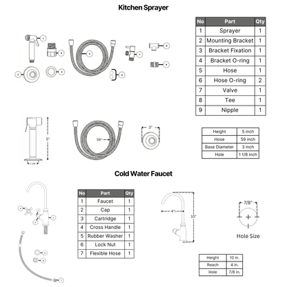 Unlacquered Brass Bridge Faucet with Cross Handles - Somerset