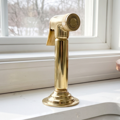 Unlacquered Brass Kitchen Side Sprayer