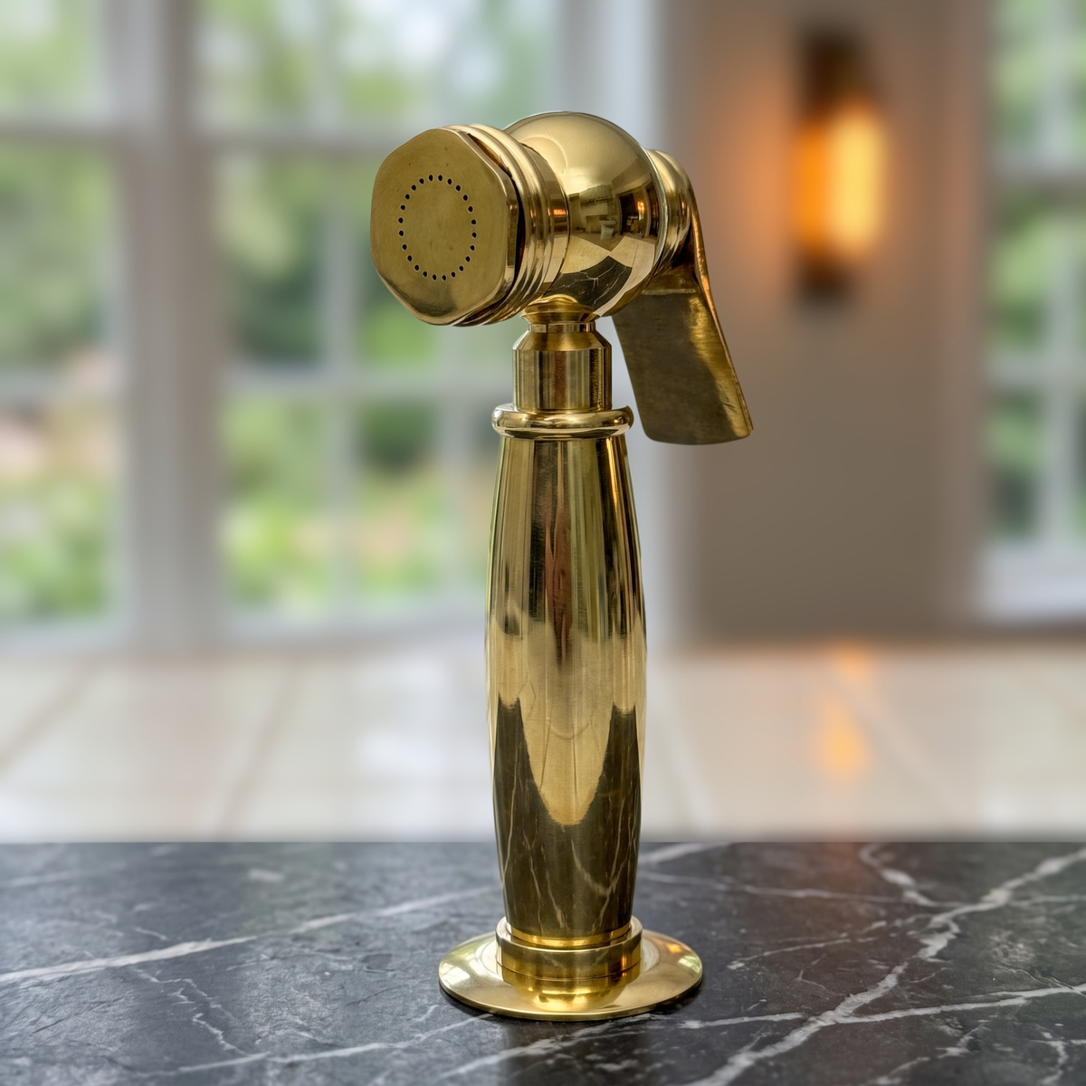 Unlacquered Brass Kitchen Side Sprayer