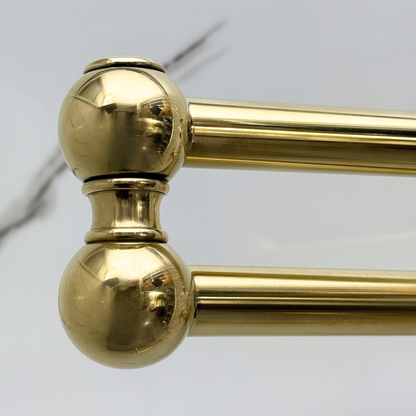 Unlacquered Brass Wall-Mount Pot Filler with Cross Handles