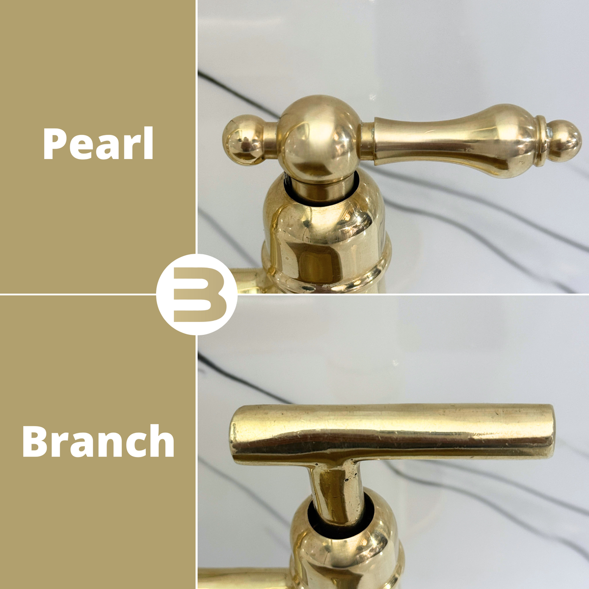 Unlacquered Brass Wall-Mount Pot Filler with Lever Handles