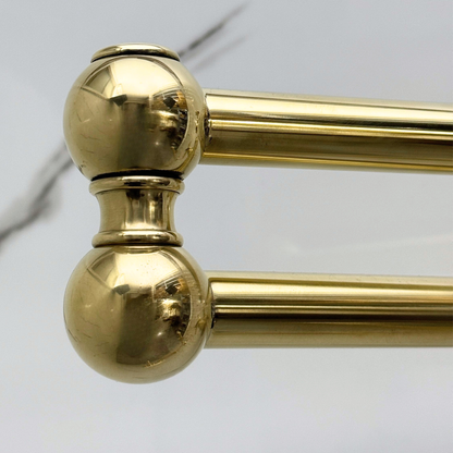 Unlacquered Brass Wall-Mount Pot Filler with Lever Handles