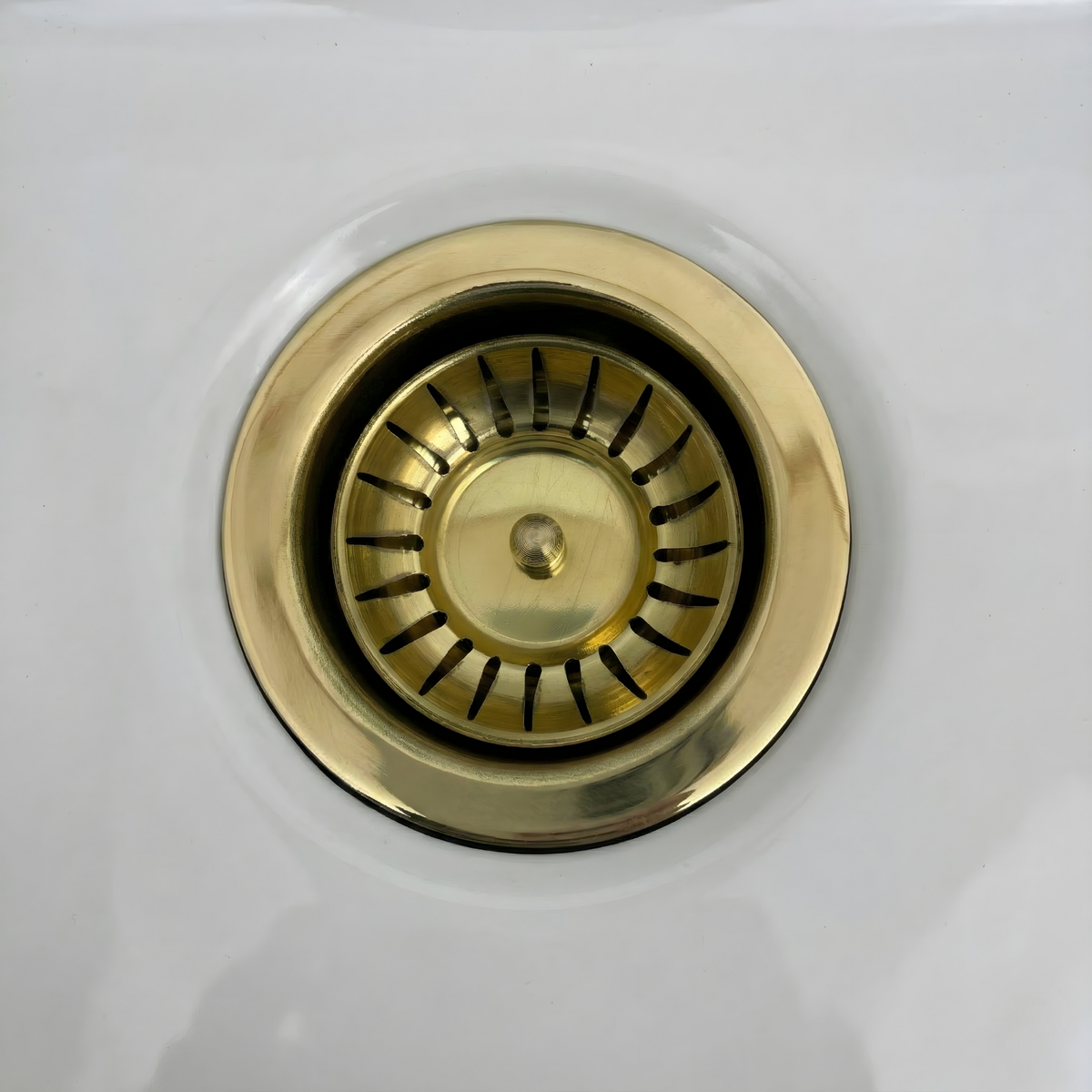 Unlacquered Brass Sink Strainer, Solid Brass Kitchen Sink Strainer