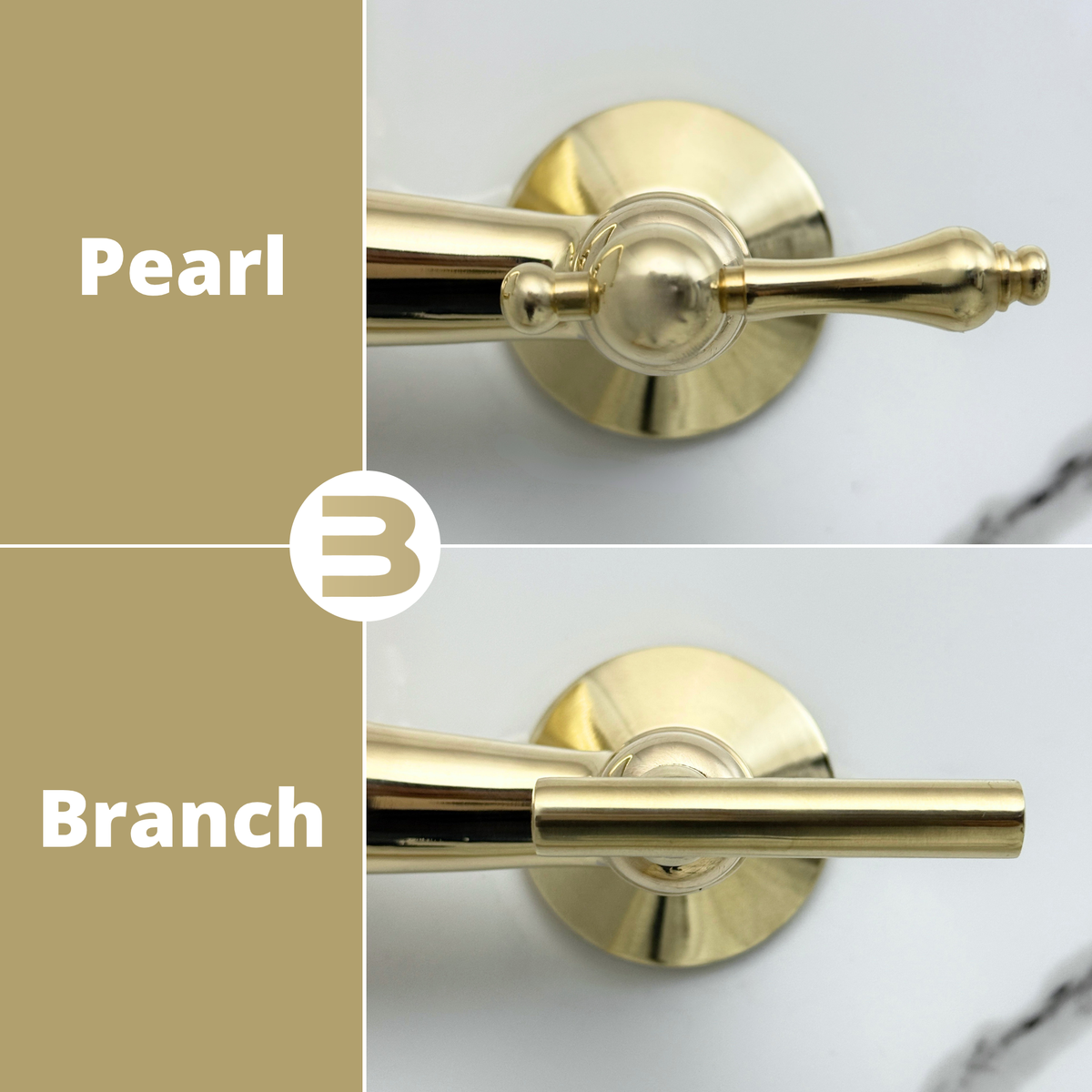 Unlacquered Brass Wall-Mount Bathroom Faucet