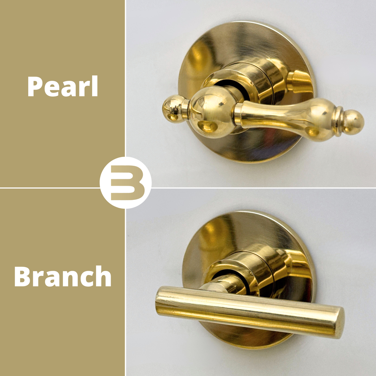 Unlacquered Brass Wall-Mount Faucet with Lever handles, Push-Up Drain & P-trap