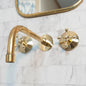 Elegant Vintage Brass Wall-Mounted Faucet