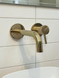 Wall Mounted Brass Bathroom Faucet