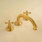 Unlacquered Brass Deck Mount Lavatory Faucet