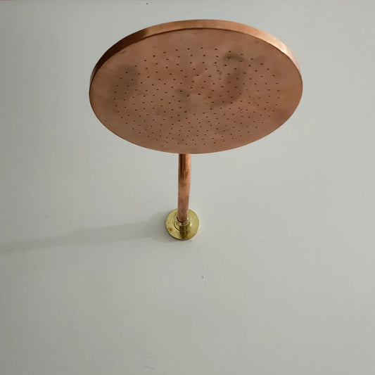 Copper Shower head ,Copper Rainfall Shower Head with Extension Arm