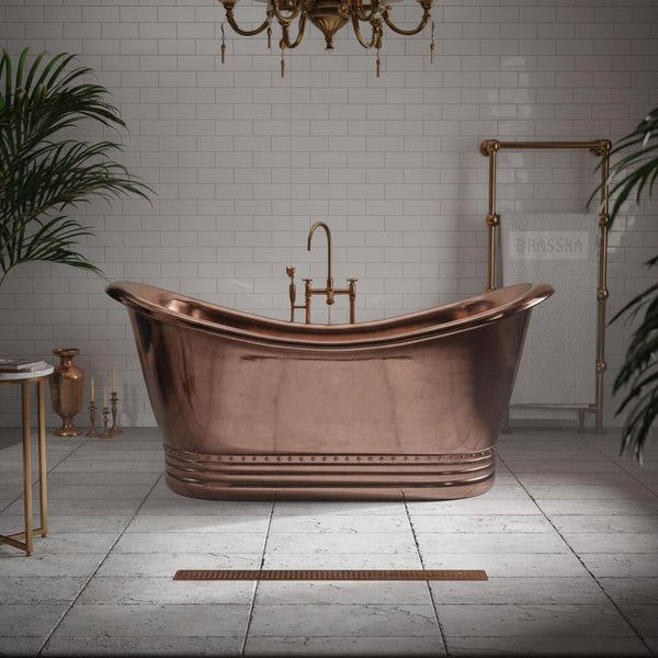 Handcrafted Copper Bathtub – Spa Elegance