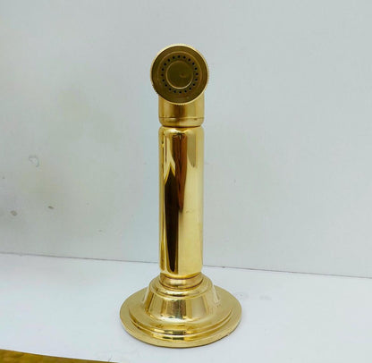 Luxury Brass Bridge Kitchen Faucet with Side Sprayer & Drinking Tap