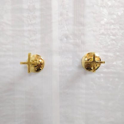Antique Brass Shower System – Square Rain Shower Head with Dual Cross Handles - Brasska