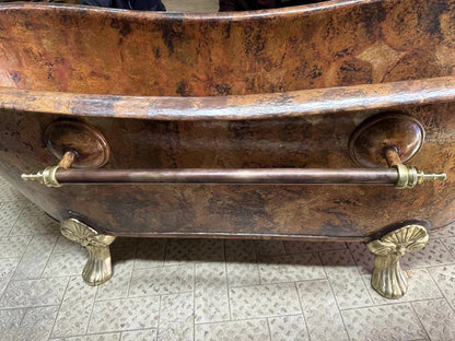 Antique Copper Clawfoot Bathtub – Handcrafted Solid Copper Tub - Brasska