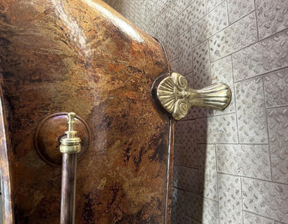 Antique Copper Clawfoot Bathtub – Handcrafted Solid Copper Tub - Brasska