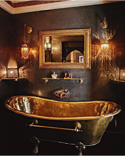 Artisanal Clawfoot Brass Bathtub - Brasska