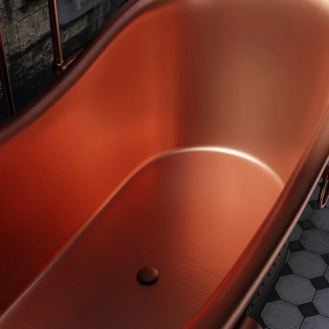 Black Copper bathtub - Brasska