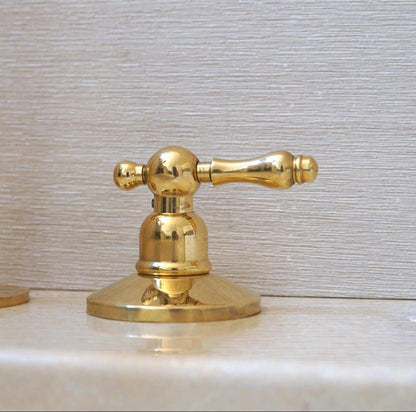 Brass 3-Piece Deck-Mount Faucet - Brasska