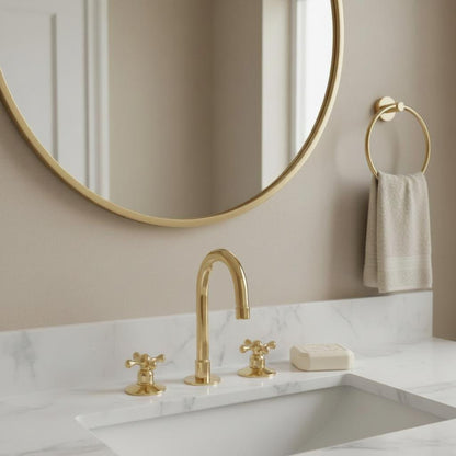Brass 3-Piece Deck-Mount Faucet - Brasska