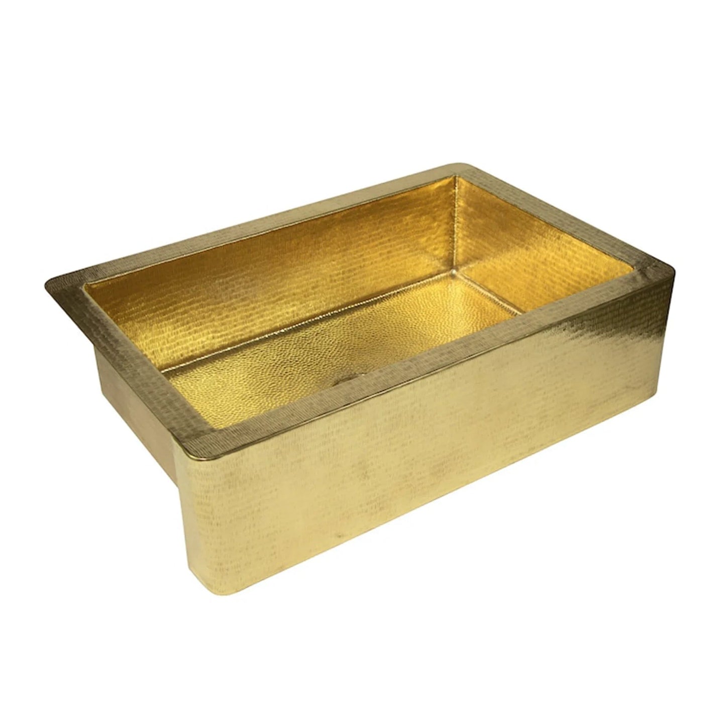 Brass Single Basin Farmhouse Kitchen sink-Lira - Brasska