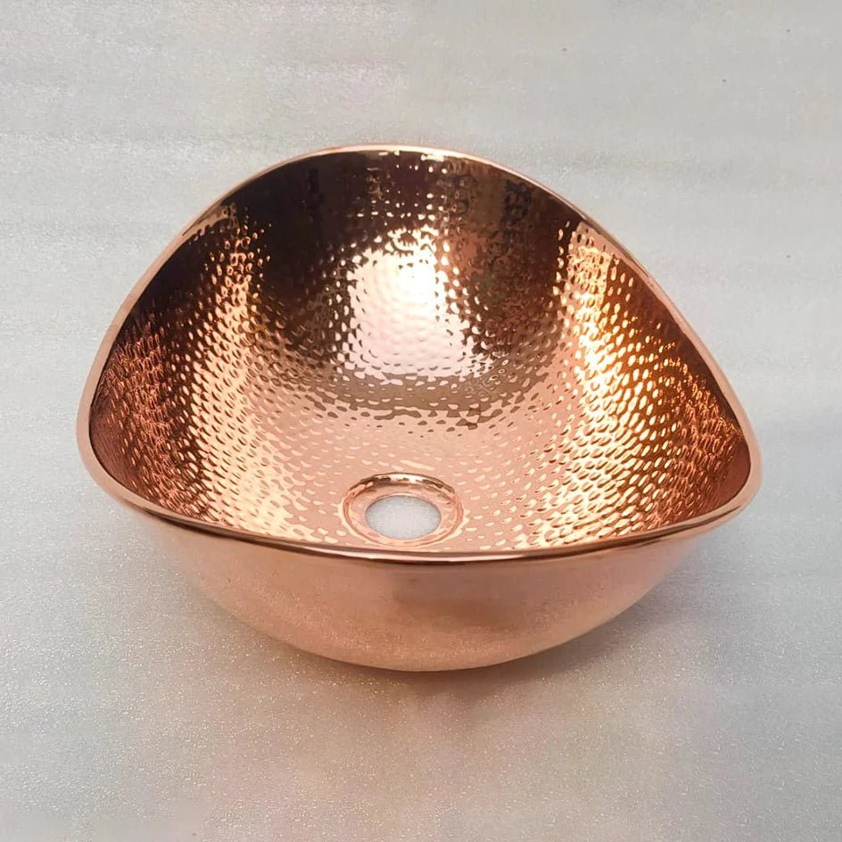 Copper Handfracted Vessel Bathroom Sink - Brasska