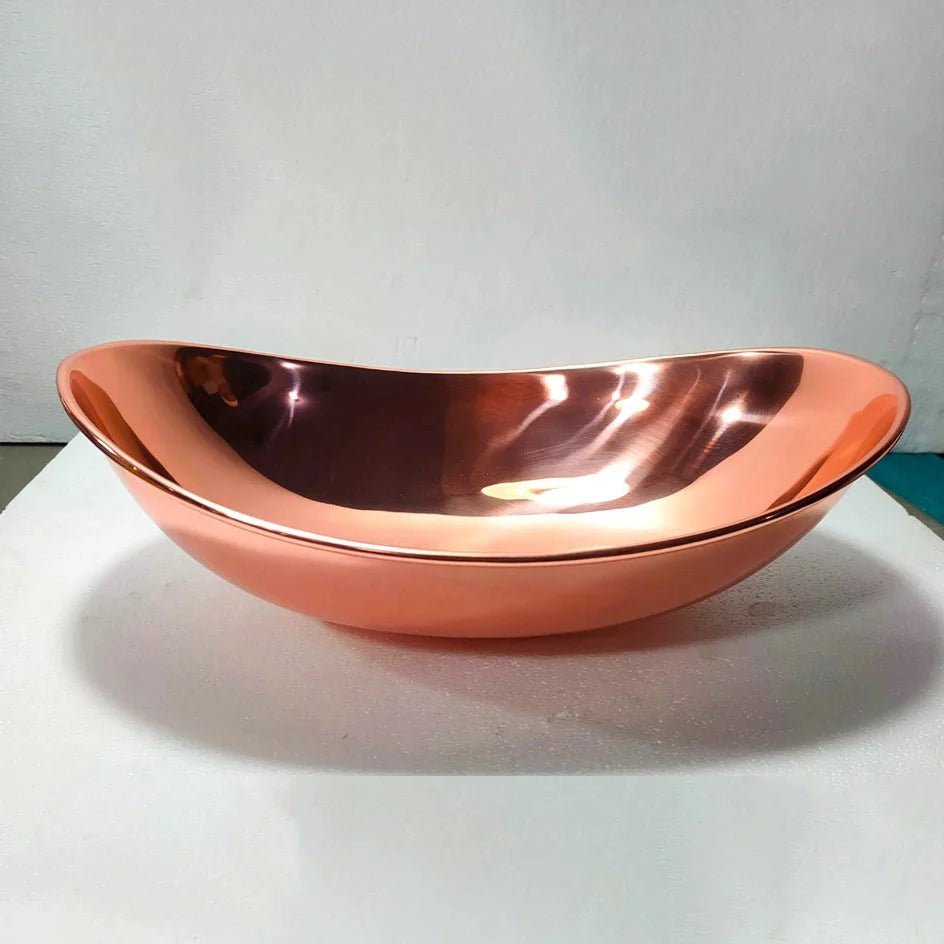 Copper Handfracted Vessel Bathroom Sink - Brasska