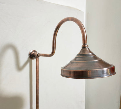 Copper Indoor and outdoor Shower System High Pressure with Round Shower Head - Brasska