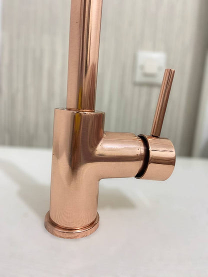 Copper Kitchen Mixer Tap Single Handle - Brasska
