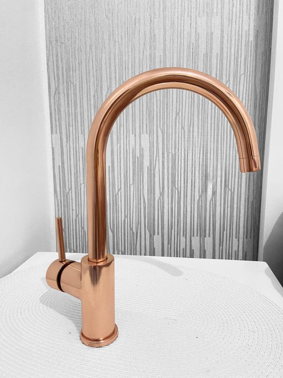 Copper Kitchen Mixer Tap Single Handle - Brasska