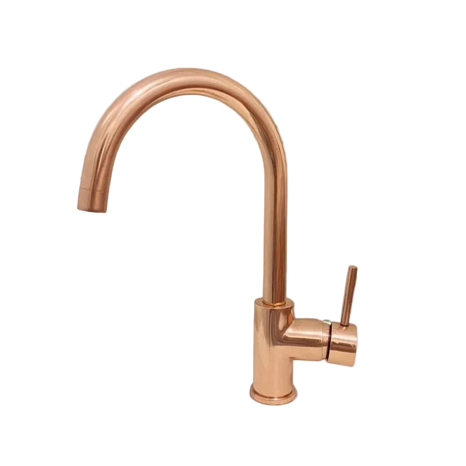 Copper Kitchen Mixer Tap Single Handle - Brasska