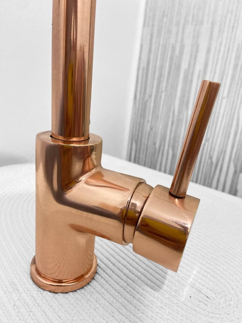 Copper Kitchen Mixer Tap Single Handle - Brasska