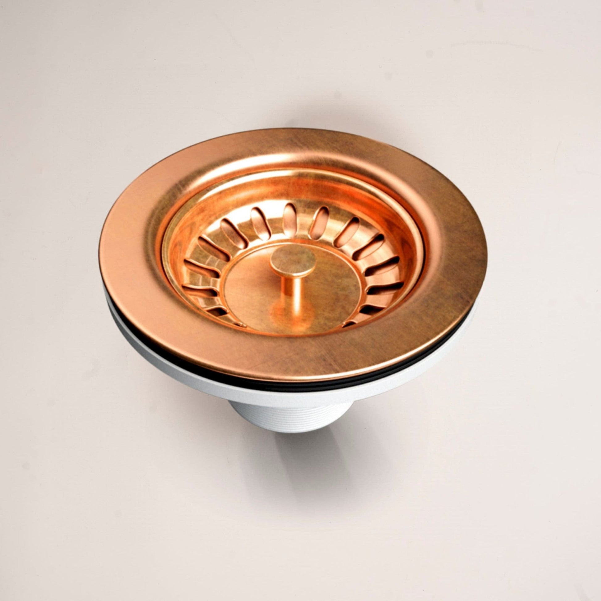 Copper Kitchen Sink Drain with a Basket Strainer - Brasska