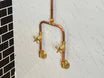 Copper Outdoor Shower ,Exposed Wall Mounted Copper Shower System ,Industrial design Shower - Brasska