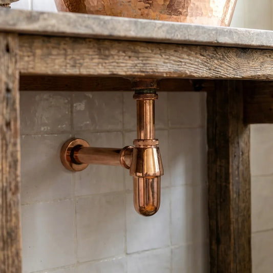 Hammered Copper Oval Vessel Sink – Rustic Tub Style Bathroom Wash Basin