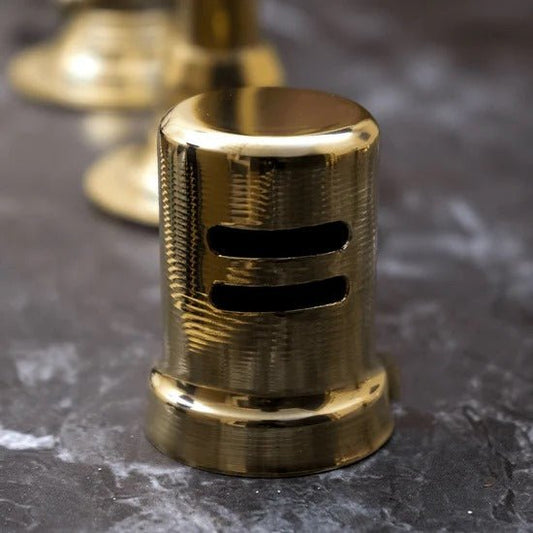DRAINS & HARDWARE Brasska collection with brass finish sink drains and mounting hardware for bathroom installations