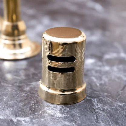 DRAINS & HARDWARE set with brass and stainless steel components for plumbing fixture installation and repair.