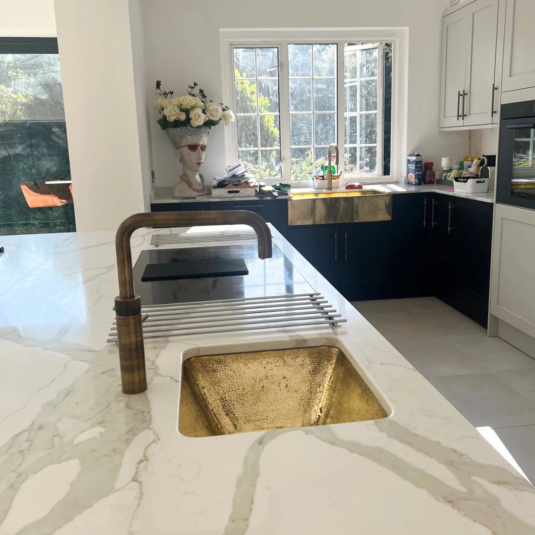Dubai Brass Kitchen Sink - Brasska