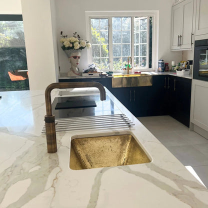 Dubai Brass Kitchen Sink - Brasska