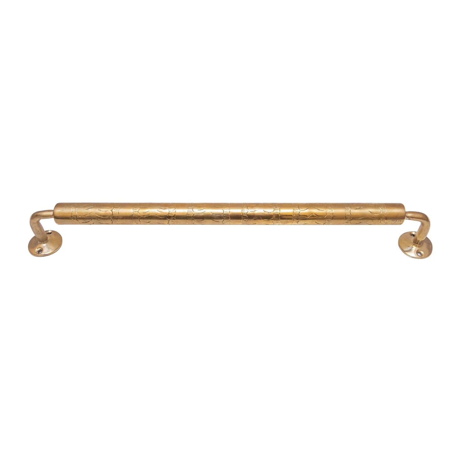 Engraved Solid Brass Towel Bar For Bathroom - Brasska