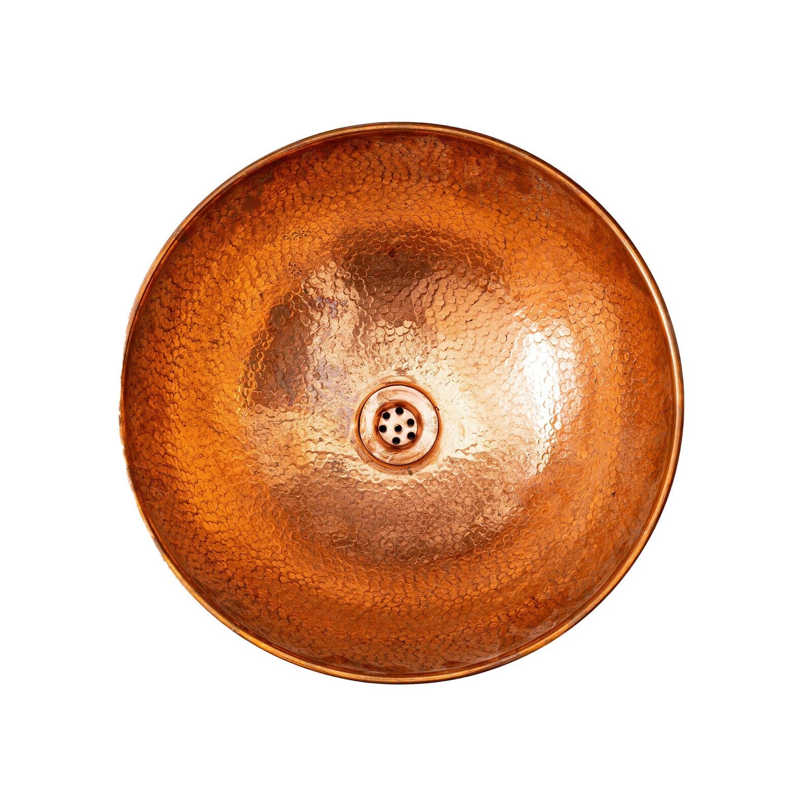 Green Patina Hammered Copper Vessel Sink – Handmade Bathroom Vanity Bowl - Brasska