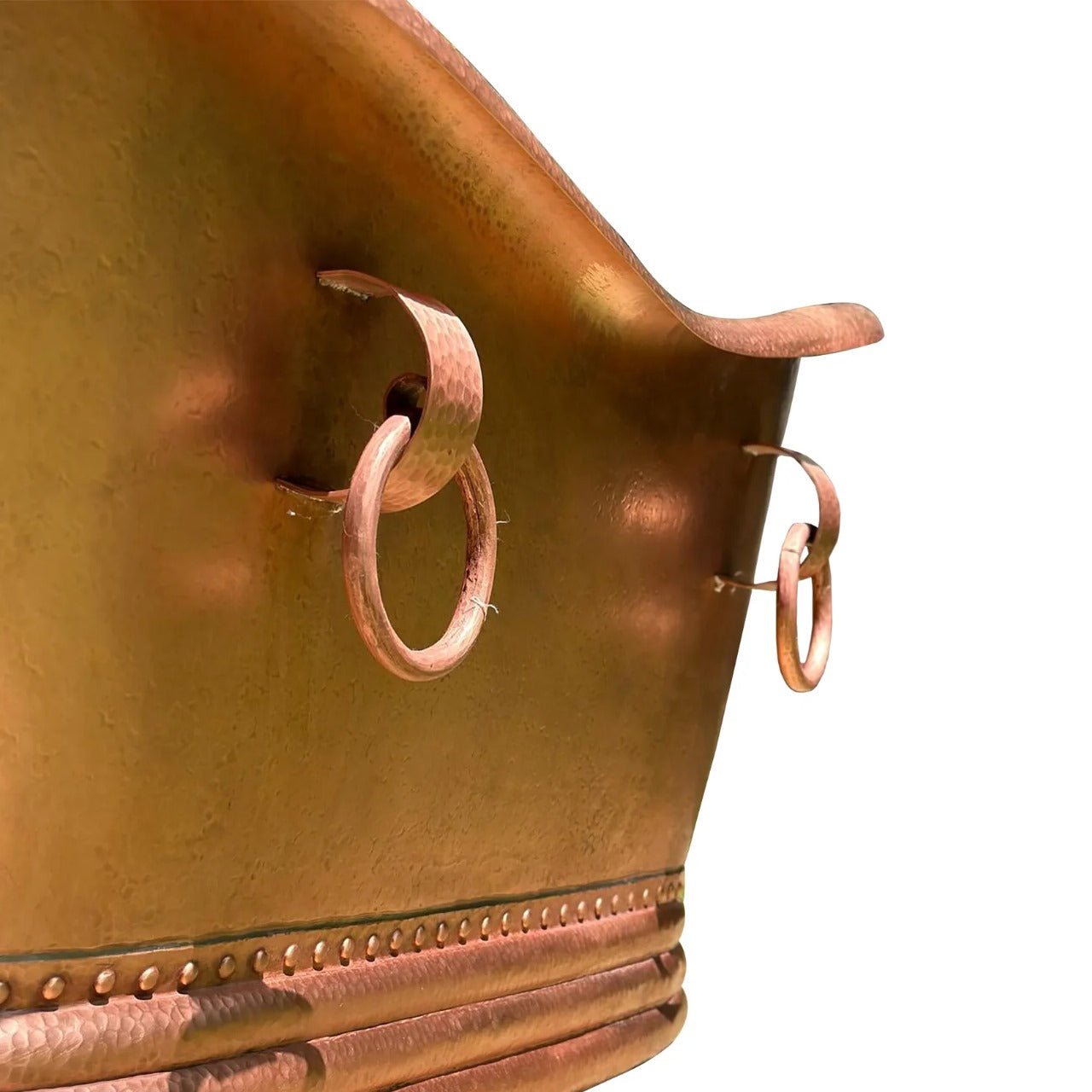Hammered Copper Bathtub - Solid Hammered Copper Soaking Tub - Brasska