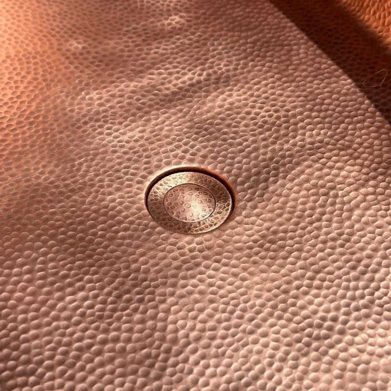 Hammered Copper Bathtub - Solid Hammered Copper Soaking Tub - Brasska