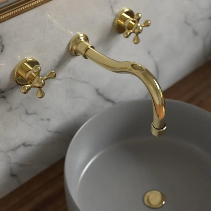 Handcrafted Brass Wall Mounted Faucet - Brasska