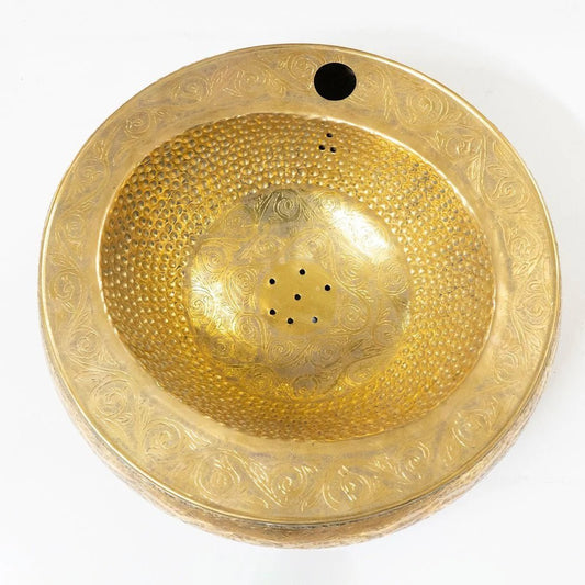 Handcrafted Engraved Oval Vessel Sink - Brasska