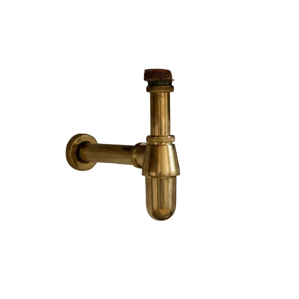 Handcrafted Hammered Unlacquered Brass Bar Sink Drop In - Brasska