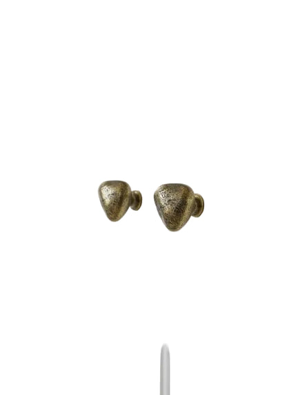 Handcrafted Solid Brass Knob – Textured Antique Finish for Cabinets & Drawers - Brasska