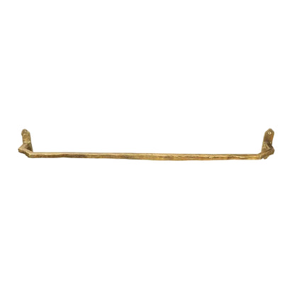 Handmade Brass Towel Rack – Rustic Wall Mounted Bathroom Bar - Brasska