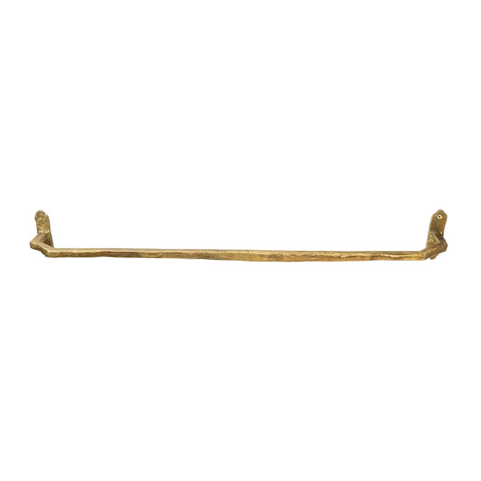 Handmade Brass Towel Rack – Rustic Wall Mounted Bathroom Bar - Brasska