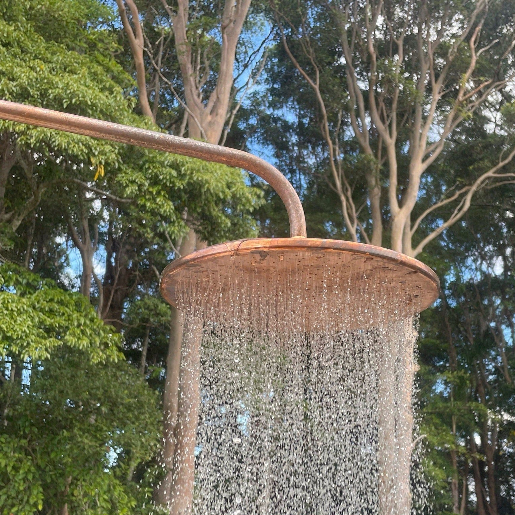 Handmade Copper Outdoor Rain Shower Head - Brasska