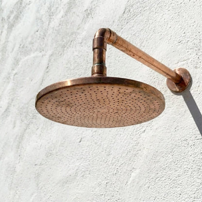 Handmade Copper Outdoor Rain Shower Head - Brasska